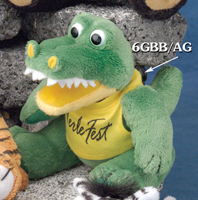 6 inch alligator from the GB Plush Beanies Collection. We have a large selection of promotional stuffed alligator plush toys.